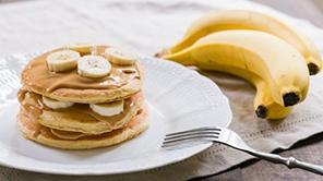 Make Peanut Butter Banana Pancakes for Breakfast