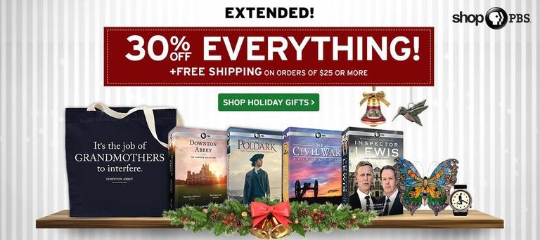 Shop PBS: 30% off at shopPBS