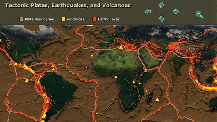 Tectonic Plates, Earthquakes, and Volcanoes | Science | Interactive