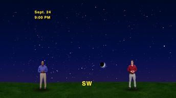 “Saturn and the Moon” Sept 18-24th 1 Min