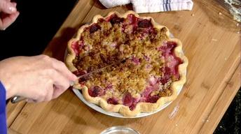 Sour Cream Rhubarb & Strawberry Pie image