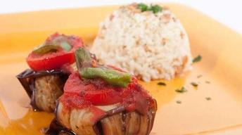 Meatballs wrapped in Eggplant image