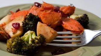 Roasted Vegetables with Maple Pancetta & Cranberries image
