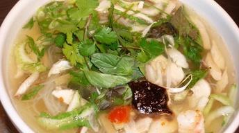 Chicken Pho with Fresh Ginger, Bok Choy and Shiitakes image