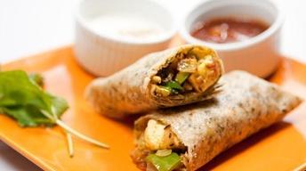 Masala Flavored Veggie Wrap with Mango Chutney image