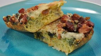 Southwestern Quiche with Cornbread Crust