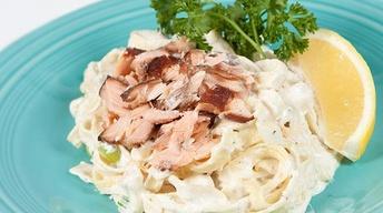 Smoked Salmon Fettuccine image