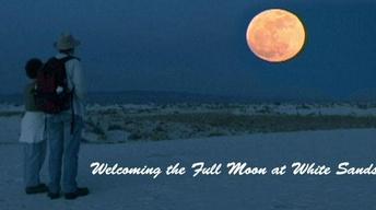Welcoming the Full Moon at White Sands image