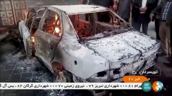 How is the Iranian government responding to protests?
