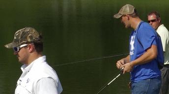 Fishing with UK Football Players