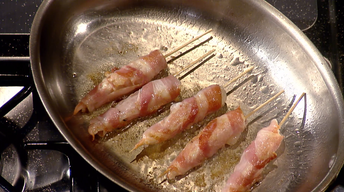 Pancetta Wrapped Shrimp - Michy's Munchies