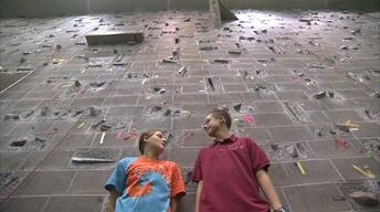 Julia Rock Climbs at Cornell University