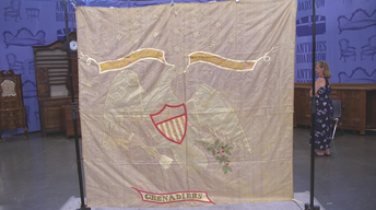 S21 Ep25: Appraisal: Silk Militia Flag, ca. 1820
