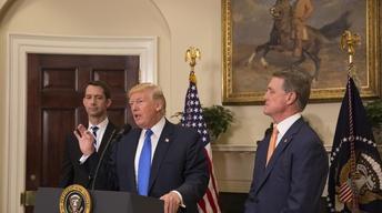 Russia probe continues, Trump rallies base