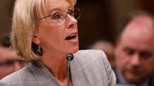 Video thumbnail: PBS NewsHour Betsy DeVos hits reset on new student loan protections