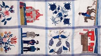 S15 Ep6: Appraisal: 1830 American Embroidered Bedcover