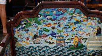 S14 Ep15: Appraisal: Chinese Cloisonné Enamel & Hardwood Thr