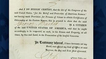 S19 Ep6: Appraisal: 1821 U.S. Citizenship Certificate