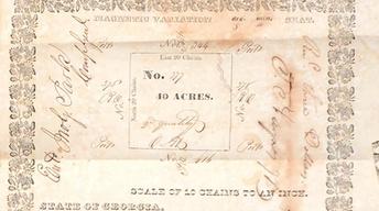 S19 Ep32: Appraisal: 1832 Georgia Land Grants & Deeds