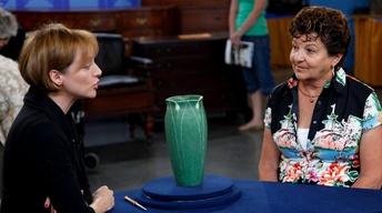 S14 Ep16: Appraisal: Grueby Pottery Green-Glaze Vase, ca. 19