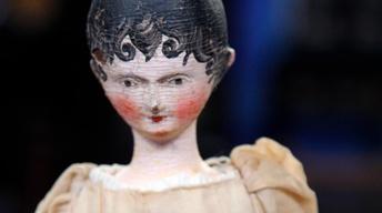 Appraisal: Grödnertal Carved Wooden Doll, ca. 1820 image