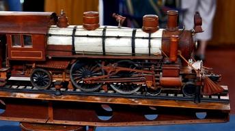 Appraisal: Early 20th C. Prison Art Train Model image