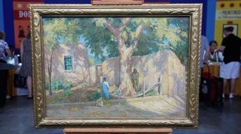 Appraisal: Joseph Henry Sharp Oil Painting, ca. 1920 image