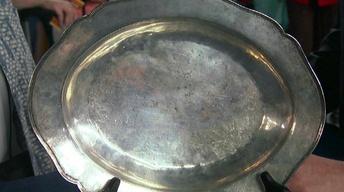 Appraisal: Late 17th-Century American Silver Basin image