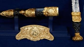 Appraisal: Scottish Dirk w. Sporran Top & Pistol image