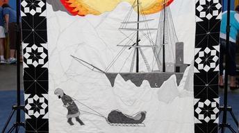 Appraisal: Byrd Commemorative Quilt, ca. 1930 image