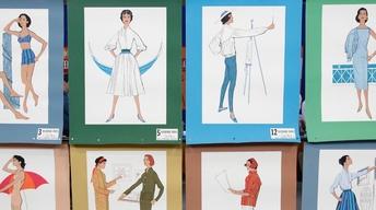 Appraisal: Fashion Study Posters, ca. 1960 image