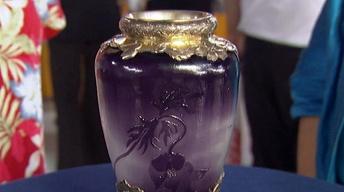 Appraisal: Silver Mounted Gallé Vase, ca. 1900 image