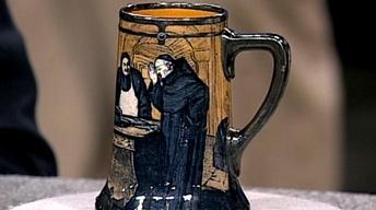 Appraisal: Royal Doulton Sterling Overlay Mug, ca. 1910 image