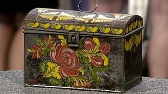Appraisal: Toleware Deed Box, ca. 1835 image