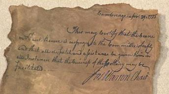 Appraisal: Reproduction Paul Revere Military Pass image