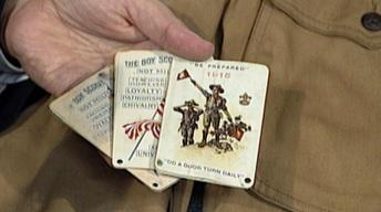 Appraisal: Boy Scout Uniform & Cards image