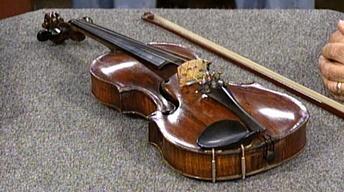 Appraisal: Violin and Pfretzschner Bow image