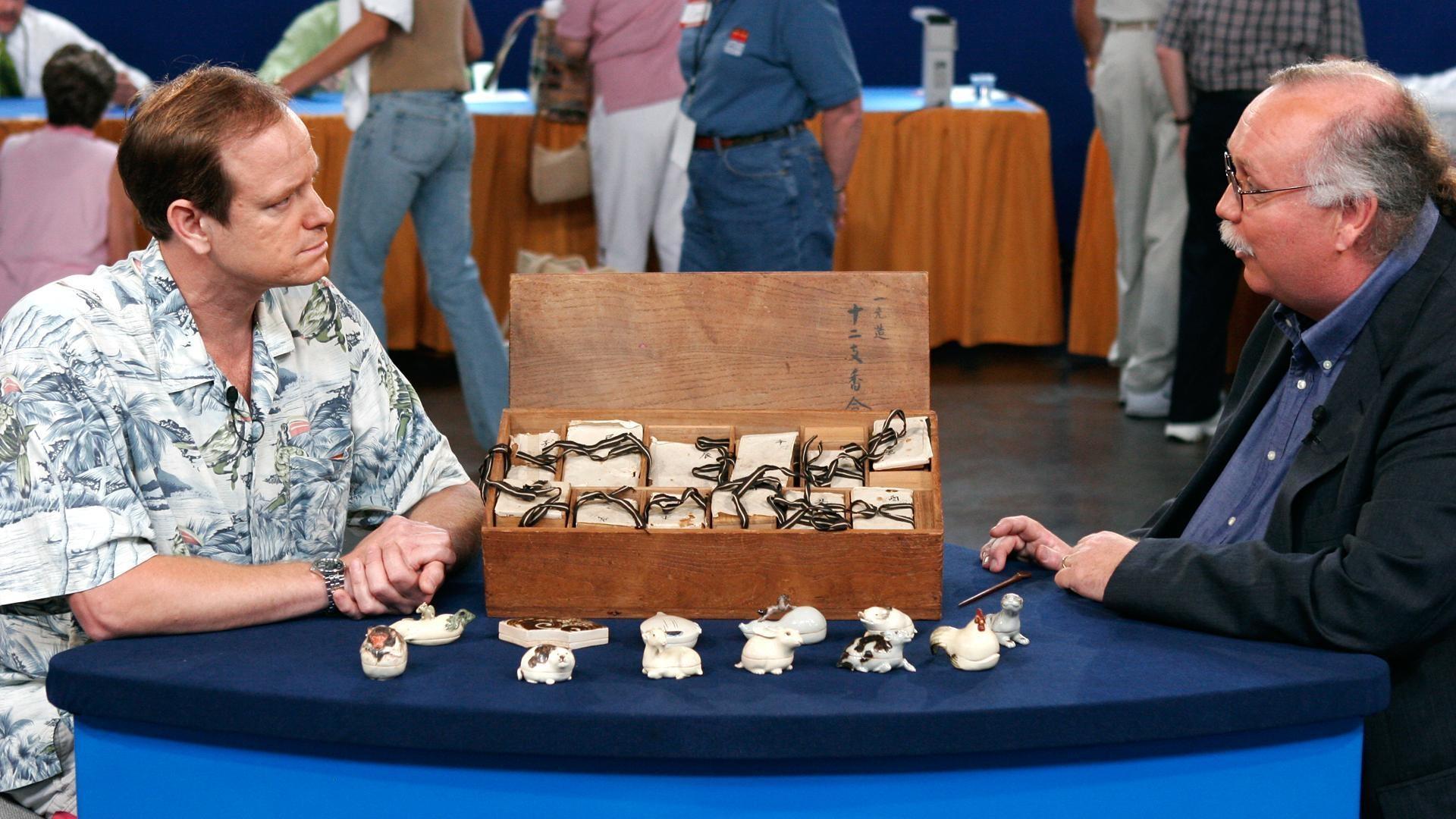 Antiques Roadshow Appraisal Zodiac Incense Box Set, ca. 1850 Twin