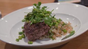 S3 Ep12: Hamburger Steak with Red Pea and Onion Gravy