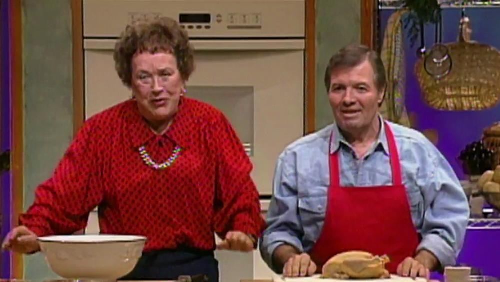 Watch now: Cooking in Concert | Julia Child & Jacques Pepin Prepare A Stuffed Turkey Roulade | PBS Video 