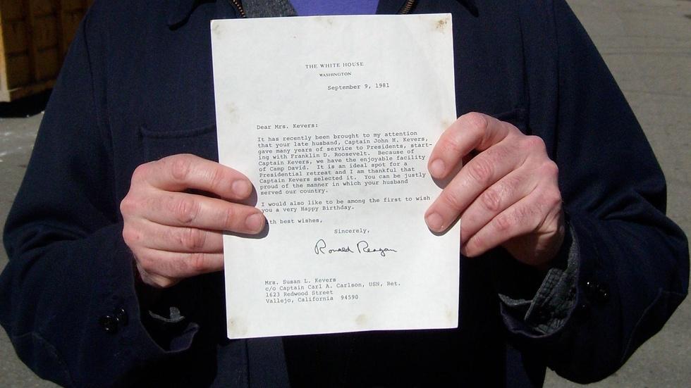 Camp David Letter image