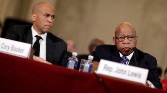 News Wrap: Cory Booker, John Lewis speak against Sessions