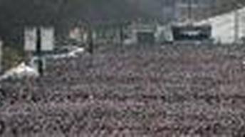 Larger Than Expected Inauguration Crowd Share Joy, Hopes