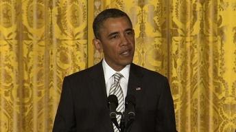 Obama Pushes Immigration Reform at White House Ceremony image