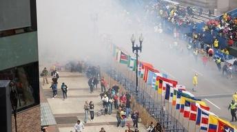 Boston Marathon Finish Line Turns to Bloody Crime Scene image