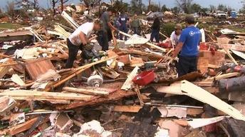 Close-Knit Okla. Community Meets Tornado Aftermath image