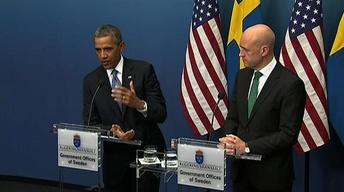 Obama Seeks Support for Syria Strike Abroad image