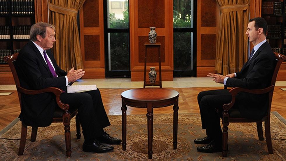 Charlie Rose Assad Interview image