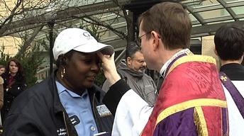 "Ashes to Go" on Ash Wednesday