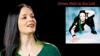 Rachel Collins: Green Hair in the Lab image